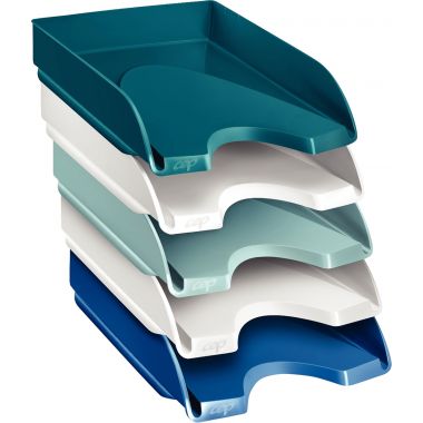 Lot de 5 corbeilles à courrier RIVIERA assorties