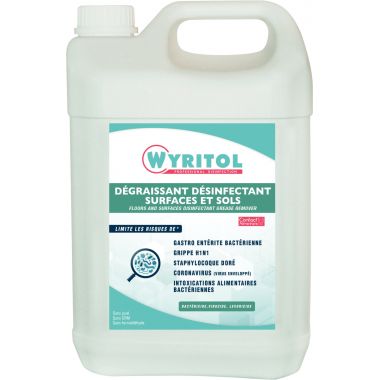Bidon 5L dégraissant et désinfectant WYRIOL