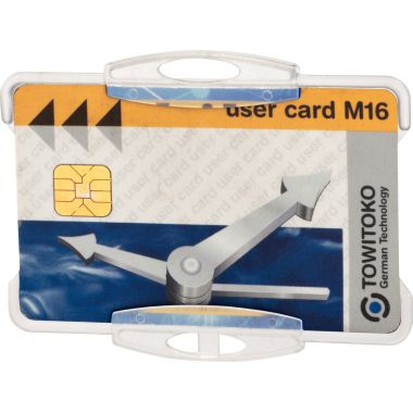 Boîte de 10 porte-carte de sécurité ouvert rigide ultra-résistant pour 2 cartes de sécurité