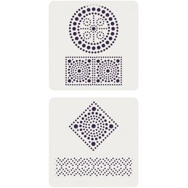 Lot de 4 gabarits Mandala SLOW & ART