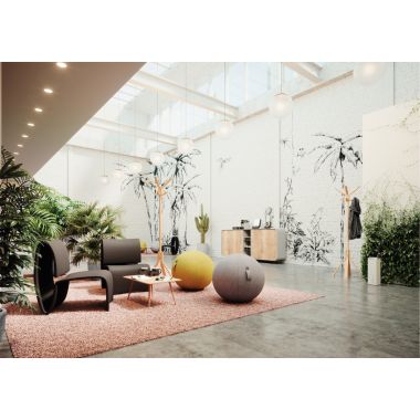 Ballon d'assise ergonomique jaune safran