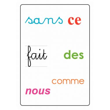 TAM TAM SAFARI les mots outils
