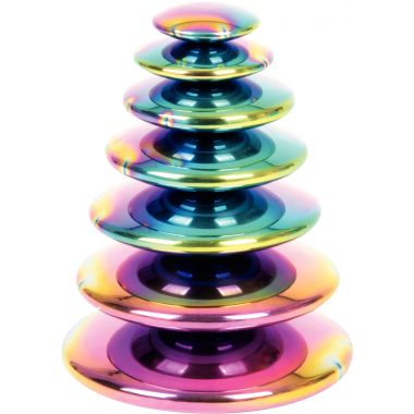 Boite de 7 galets arc-en-ciel tailles assorties