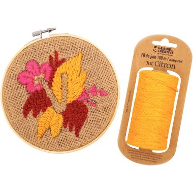 Lot de 6 bobines de fil de jute 100m x 2mm