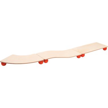 Planche d'équilibre zig zag en bois