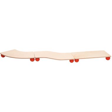 Planche d'équilibre zig zag en bois