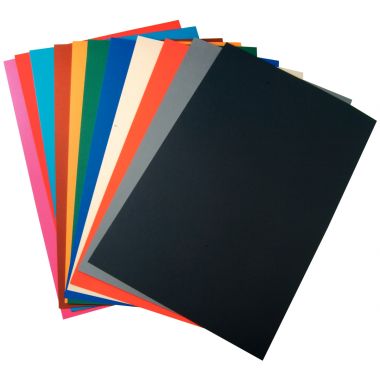 Paquet de 50 feuilles CARTOLINE 50x32,5cm assortis
