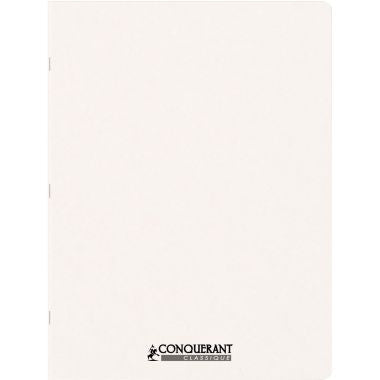 Piqûre 96 pages CONQUERANT couverture personnalisable, 24x32 cm, seyès