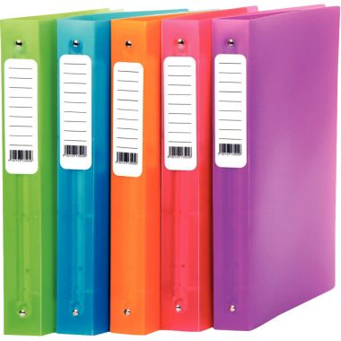 Classeur en polypropylène COLOR FRESH, format A4+, dos 4 cm, bleu roi