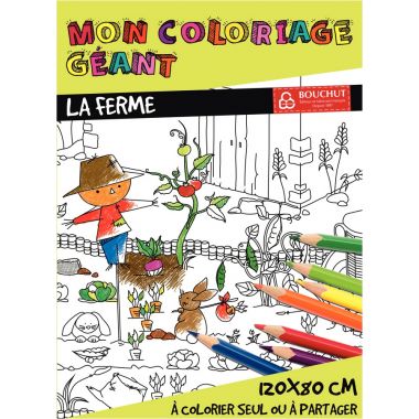 Coloriage géant la ferme