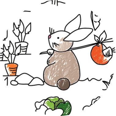 Coloriage géant la ferme