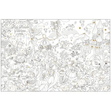 Coloriage géant les fées