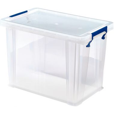 Boite de rangement 18,5L transparente