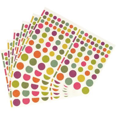 Pochette de 624 gommettes craft coloris assortis