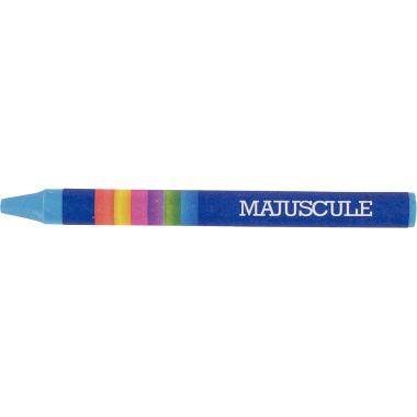Boîte de 16 crayons cire Majuscule assortis