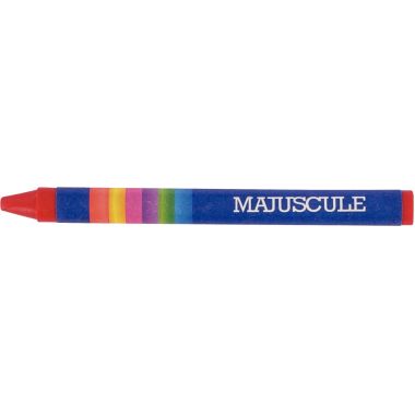 Boîte de 16 crayons cire Majuscule assortis