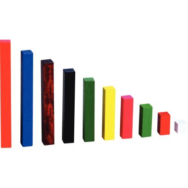 Coffret de 308 réglettes en bois 10 couleurs