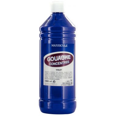 Flacon 1L de gouache concentrée MAJUSCULE, coloris violet