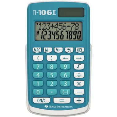 Machine à calculer de poche scolaire Texas TI-106II