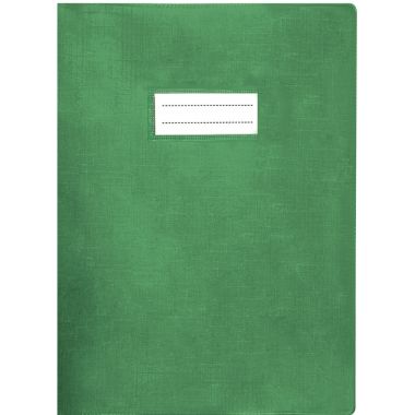 Paquet de 10 protège-cahiers avec rabats épaisseur 22/100ème 21 x 29,7 cm coloris vert