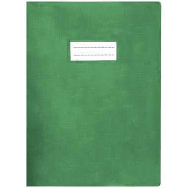 Paquet de 10 protège-cahiers avec rabats épaisseur 22/100ème 24 x 32 cm coloris vert