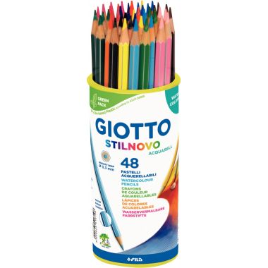 Pot de 48 crayons de couleur Stilnovo aquarellable assortis