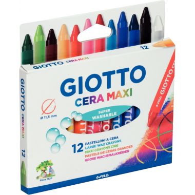 Étui de 12 craies cire Ceramaxi assortis