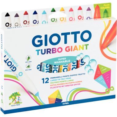 Étui de 12 feutres Turbo Giant assortis