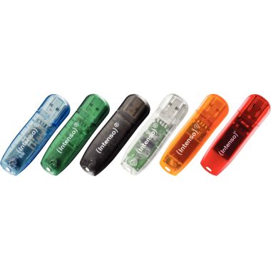 Clé USB 2,0 Intenso Rainbow 128 Go