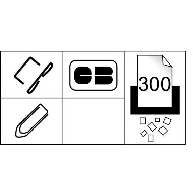 Destructeur Optimum Auto+ 300X coupe croisée 300 feuilles