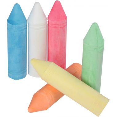 Set de 6 craies trottoir jumbo