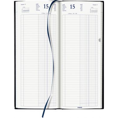Agenda banquier long 1 volume noir