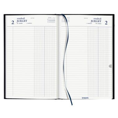 Brepols - Agenda de banque large 1 volume, coloris noir - 0.145.1255.01.6.0