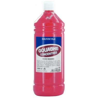 Flacon 1L de gouache concentrée MAJUSCULE, coloris magenta