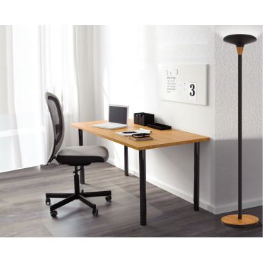 Lampadaire Baly Bamboo noir