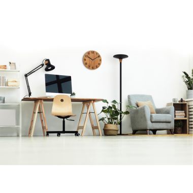 Lampadaire Baly Bamboo noir