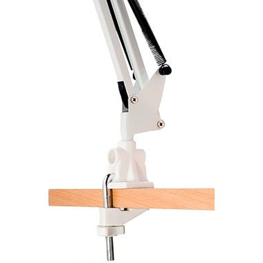 Lampe architecte avec pince de fixation standard blanc