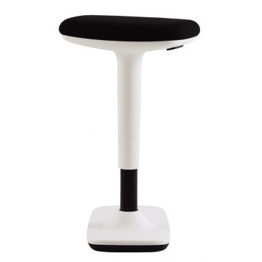 Tabouret assis debout Tim noir/blanc