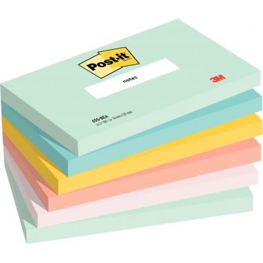 Paquet de 6 blocs notes post it collection beachside 100 feuilles 76 x 127 mm