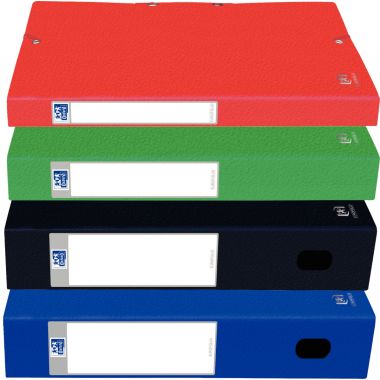 Boite de classement en carte grainée EUROFOLIO+ dos 2,5 cm, rouge