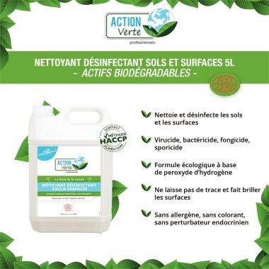 Bidon 5L nettoyant désinfectant ARBRE VERT