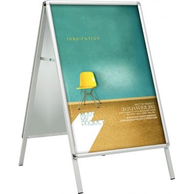 Chevalet de trottoir en aluminium 841x1189mm