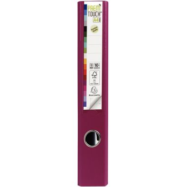 Classeur à levier PREM'TOUCH format A4+, dos 5 cm, fuchsia - 53147E