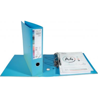 Classeur à levier Exacompta PREM'TOUCH format A4+, dos 8 cm, bleu clair - 53302E