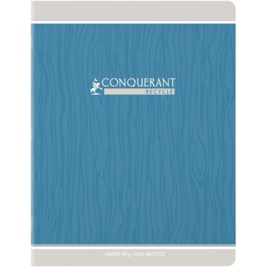 Piqûre 96 pages CONQUERANT RECYCLE, format 17x22 cm, seyès, papier 90g