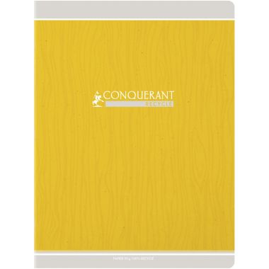 Piqûre 48 pages CONQUERANT RECYCLE, format 24x32 cm, seyès, papier 90g