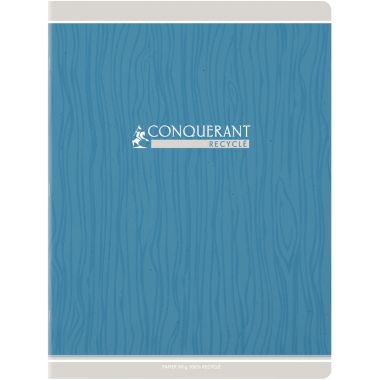 Piqûre 96 pages CONQUERANT RECYCLE, format 24x32 cm, seyès, papier 90g