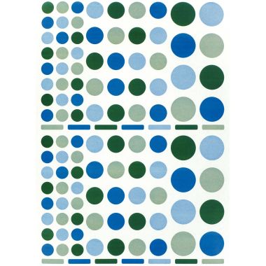 Pochette de 6900 gommettes géométriques adhésives repositionnables assorties