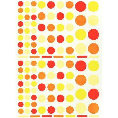 Pochette de 6900 gommettes géométriques adhésives repositionnables assorties