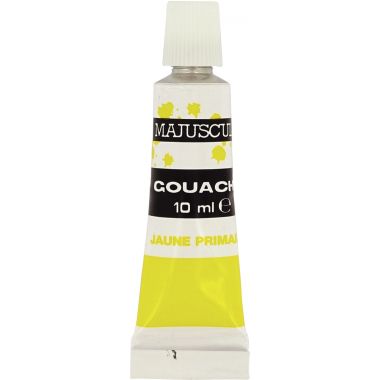 Boîte de 5 tubes 10ml de gouache en pâte MAJUSCULE, couleurs primaires assorties
